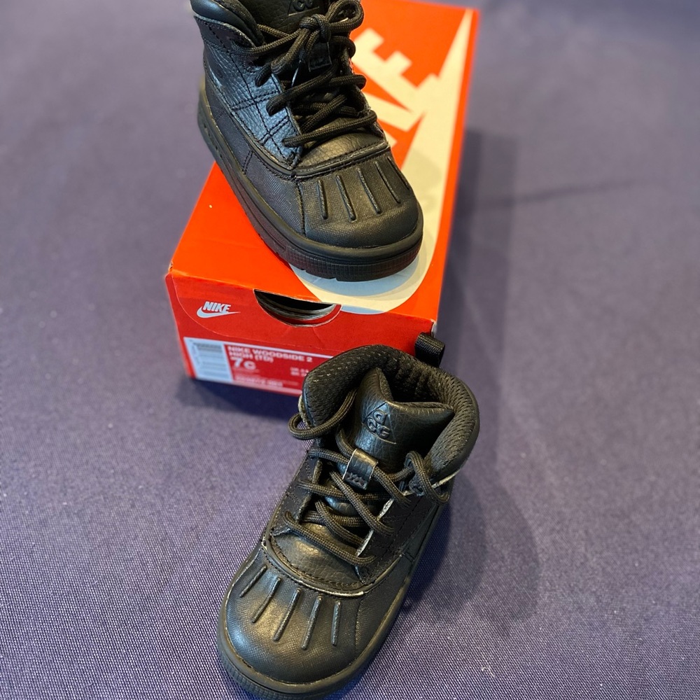 Nike Woodside 2 High (TD) - ACG Black Boot - Picture 1 of 6